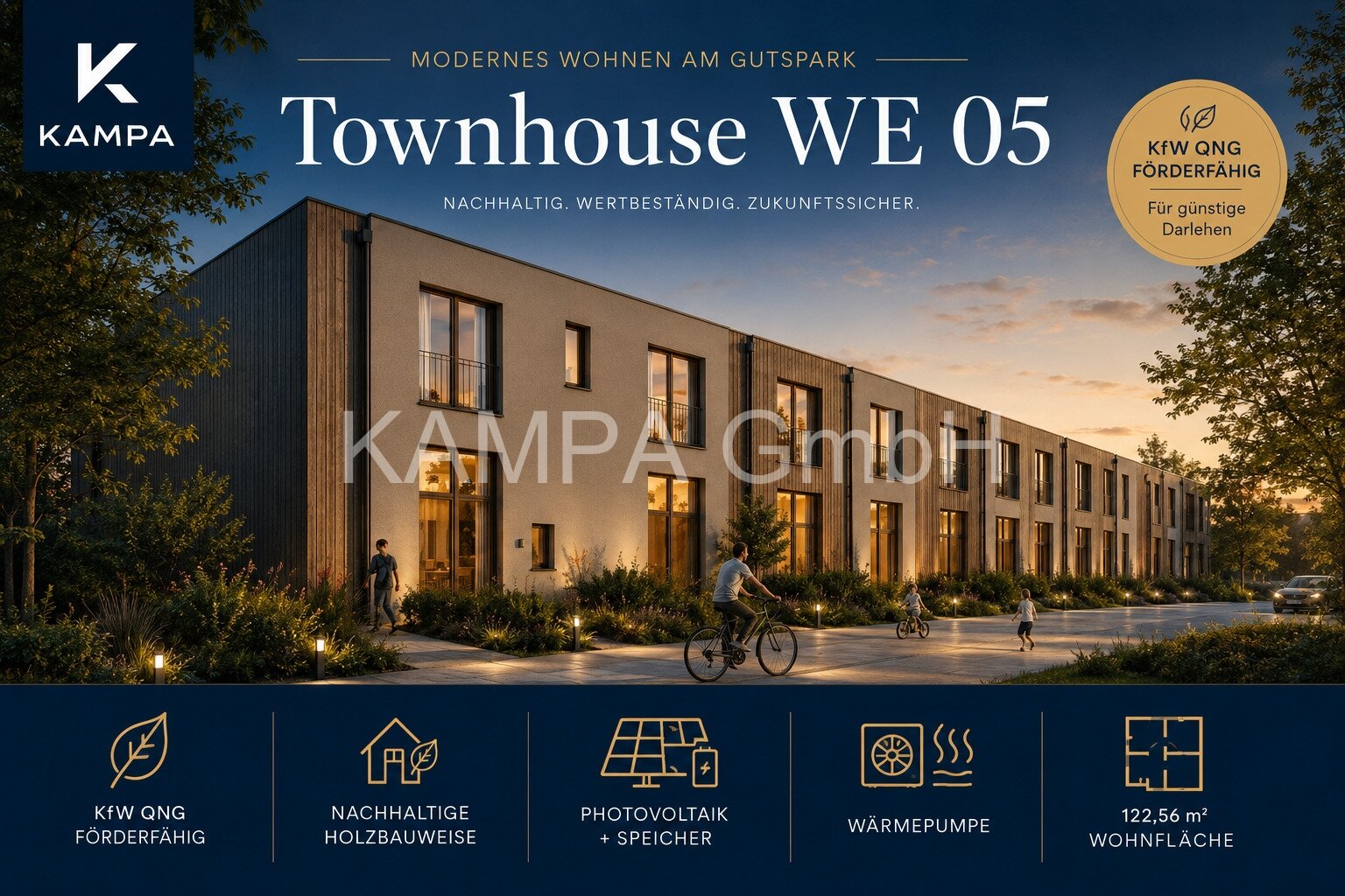 Modernes KfW-40-Townhouse mit PV, Speicher & Garten | Nachhaltiges Wohnen vor den Toren Berlins