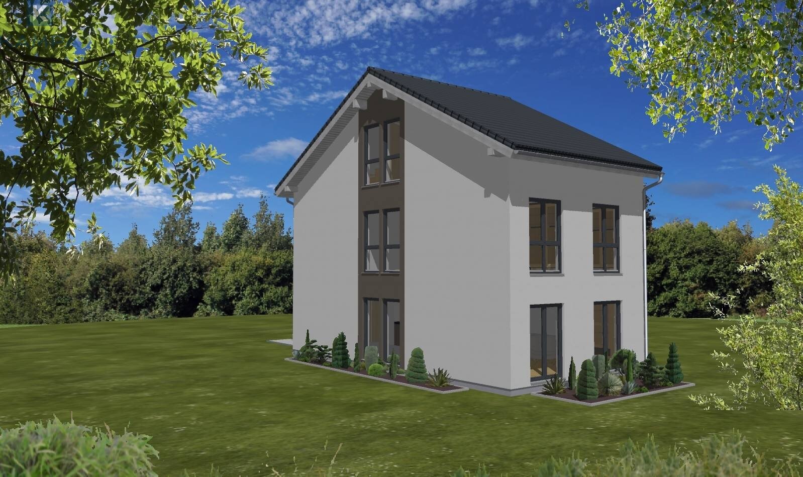 Moderne KAMPA-Doppelhaushälfte mit ca. 151 m² Wohnfläche, Dachstudio und hochwertiger Ausstattung in Lonsee