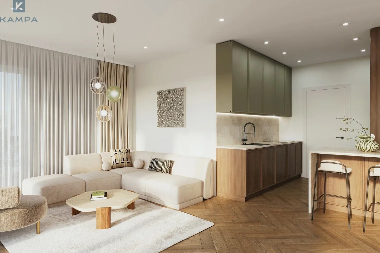 Modernes Wohnen in stilvoller Architektur