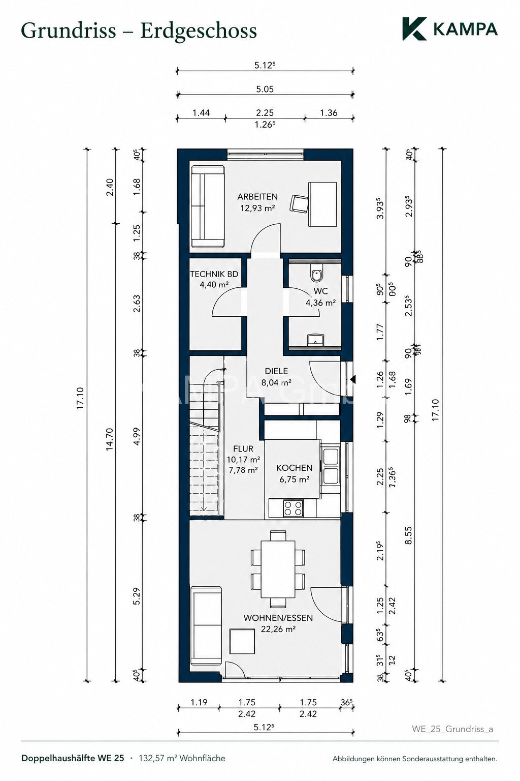 Grundriss EG - Doppelhaushälfte - Kampa Grundriss EG - Doppelhaushälfte - Kampa