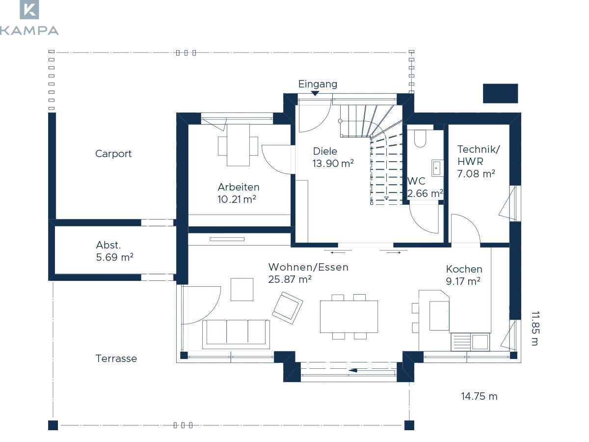 Concept 2.1 Grundriss EG