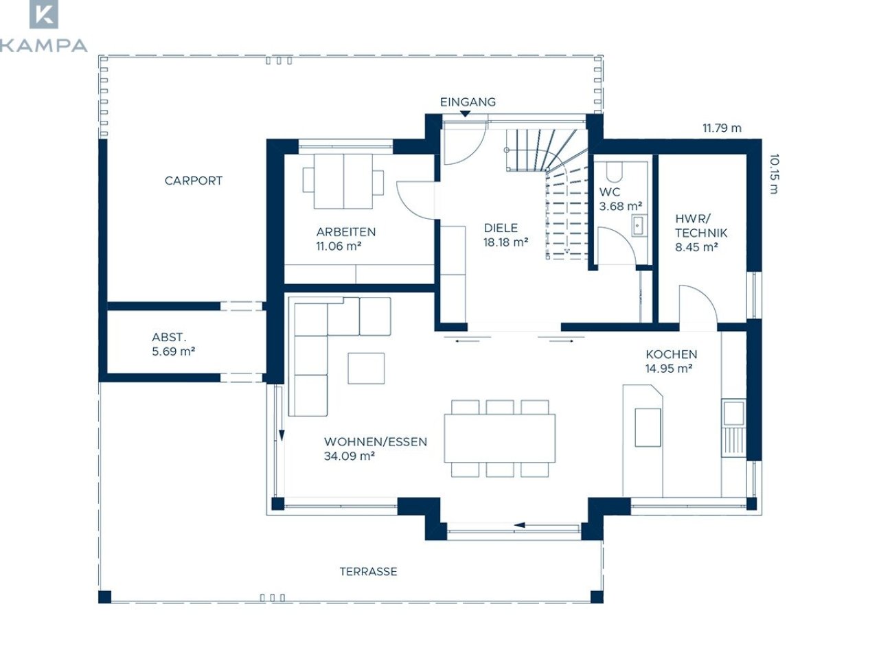 Concept 2 Grundriss EG 3Z Concept 2 Grundriss EG 3Z